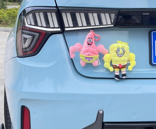 Genuine Muscle SpongeBob ™️Fitness Expert Patrick plush toy car hanging ornament - TechGadgetsClub