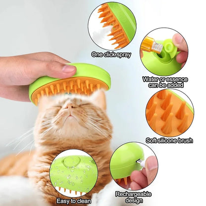 Steamy Brush for Cats