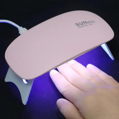 Gel Nail Wraps with UV Lamp Set - TechGadgetsClub