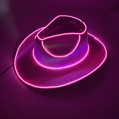 Leuchtender Neon-Cowboyhut