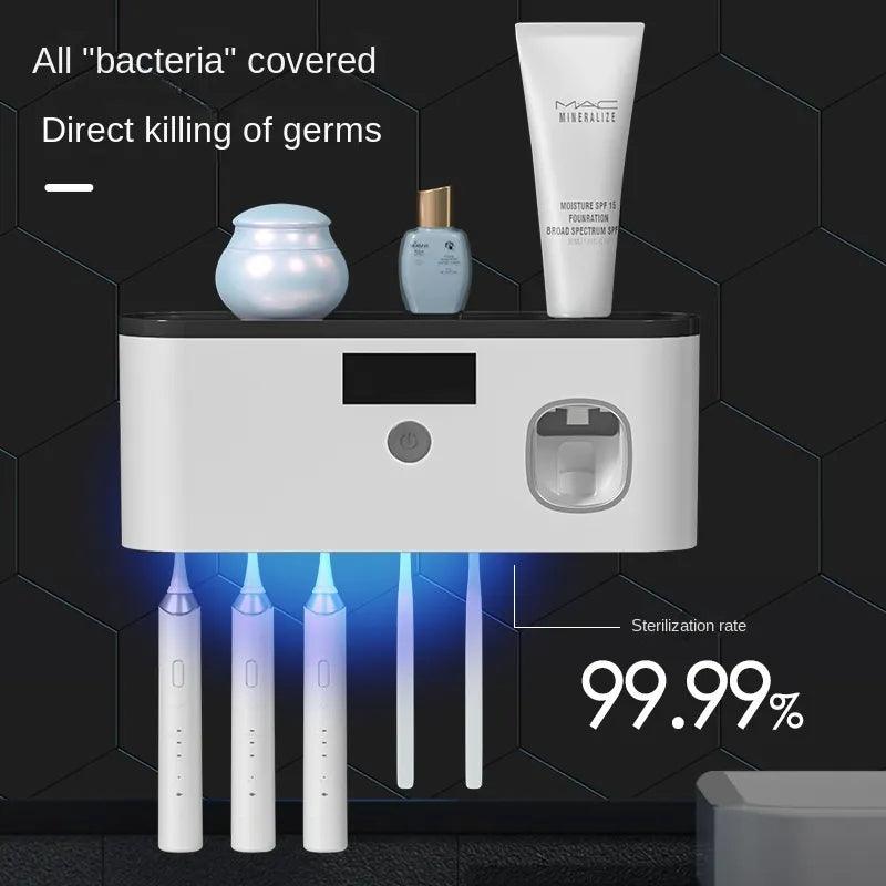 Wall-mounted Toothbrush Storage with UV - TechGadgetsClub
